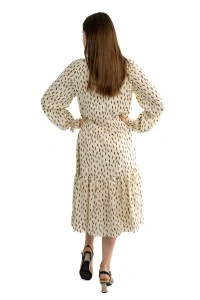 Rochie dama 61001, Ivoire/Maro, One Size - Img 2