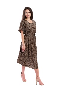Rochie dama 940 - Maro/Negru - Img 2
