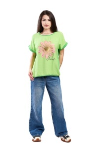 Tricou dama, Always, Verde Deschis, Marime Universala - Img 2