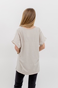 Tricou dama, Everyday, Crem, One Size - Img 2