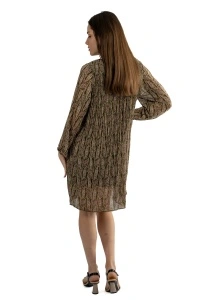 Bluza dama tip rochie 2410, Verde/Mov, One size - Img 3