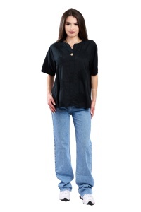 Camasa dama 4065, Negru, Marime Universala