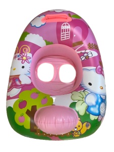 Colac inot tip barcuta cu maner , Hello Kitty, 63x45 cm