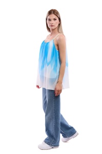 Maieu dama 8958, Bleu/Alb, One Size - Img 2