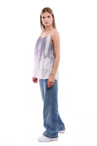 Maieu dama 8958, Gri/Alb, One Size - Img 2