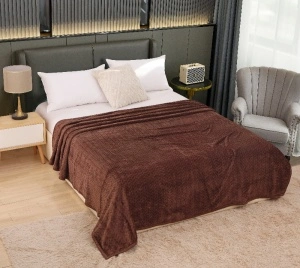 Patura cocolino Romb, 200x230cm, Culoare Maro