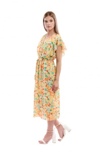 Rochie dama 2372 - Portocaliu/Galben - Img 4