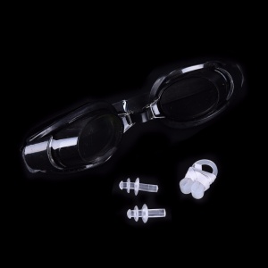 Set Ochelari de Inot pentru Copii - Include Dopuri pentru Urechi si Clips pentru Nas - Negru - Img 2