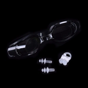 Set Ochelari de Inot pentru Copii - Include Dopuri pentru Urechi si Clips pentru Nas - Negru - Img 2