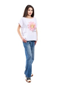 Tricou dama, Always, Alb, Marime Universala - Img 2