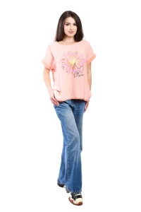 Tricou dama, Always, Somon, Marime Universala - Img 2