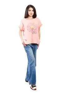 Tricou dama, Always, Somon, Marime Universala - Img 2