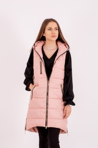 Vesta dama cu fermoar 2105 - Roz Pastel