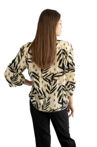 Bluza dama 817 - Crem/Negru - Img 2