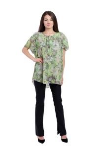 Bluza dama 949, Verde Deschis/Gri, Marime Universala