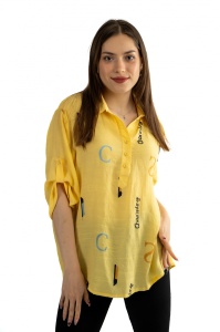 Camasa dama 1117 - Galbena