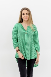 Camasa dama asimetrica, Verde, One Size