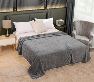 Patura cocolino Romb, 200x230cm, Culoare Gri