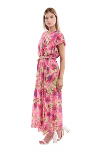Rochie dama 2372 - Roz/Verde - Img 4