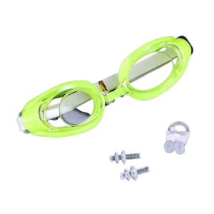 Set Ochelari de Inot pentru Copii - Include Dopuri pentru Urechi si Clips pentru Nas - Galben