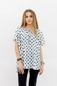 Bluza dama 2310 - Ivoire/Bleumarin