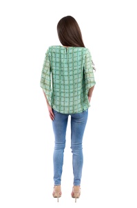 Bluza dama 809 - Verde/Verde Deschis - Img 2