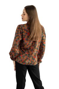 Bluza dama 817 - Rosu/Verde - Img 2
