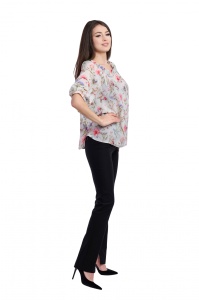 Bluza dama 933 - Ivoire/Roz/Mov - Img 4