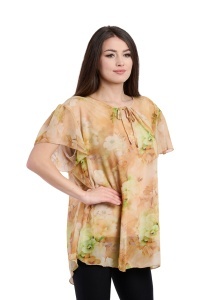 Bluza dama 949, Galben/Verde Deschis, Marime Universala - Img 2