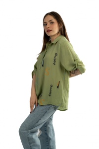 Camasa dama 1117 - Verde Deschis - Img 3