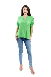 Camasa dama 4015, Verde, Marime Universala