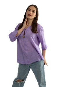Camasa dama uni, Lila, Oversize