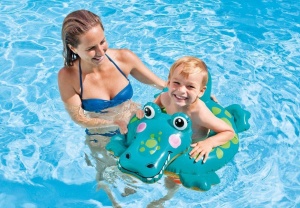 Colac pentru inot Intex, Crocodil, 71x56 cm - Img 2