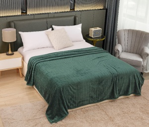 Patura cocolino Romb, 200x230cm, Culoare Verde