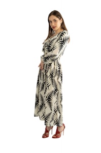 Rochie dama 2366 - Alb/Negru - Img 3