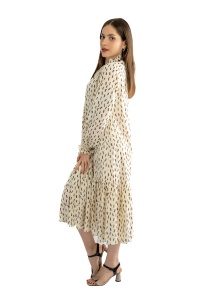 Rochie dama 61001, Ivoire/Maro, One Size - Img 3