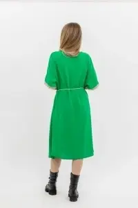 Rochie dama cu snur, Verde, One Size - Img 2
