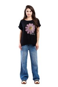 Tricou dama, Always, Negru, Marime Universala