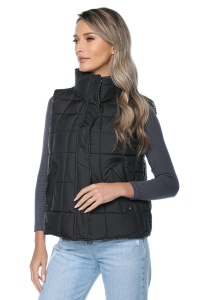 Vesta dama cu doua fete 7715 - Neagra