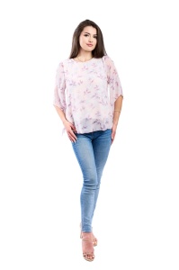 Bluza dama 809 - Lila/Ivoire