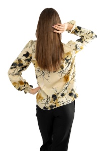 Bluza dama 820 - Crem/Kaki - Img 4