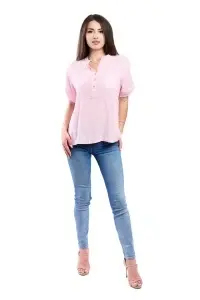 Camasa dama 4015, Roz Pal, Marime Universala