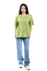 Camasa dama 4065, Kaki Deschis, Marime Universala