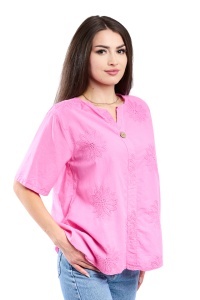 Camasa dama 4065, Roz, Marime Universala - Img 2
