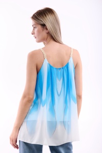Maieu dama 8958, Bleu/Alb, One Size - Img 3