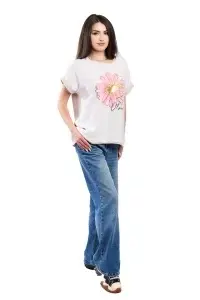 Tricou dama, Always, Bej, Marime Universala - Img 2