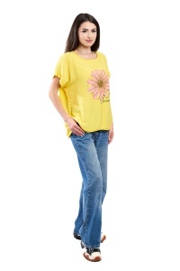 Tricou dama, Always, Galben, Marime Universala - Img 3