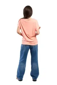 Tricou dama, Always, Somon, Marime Universala - Img 3