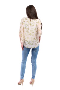 Bluza dama 809 - Crem/Verde - Img 2