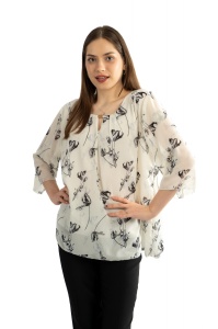 Bluza dama 815 - Ivoire/Negru